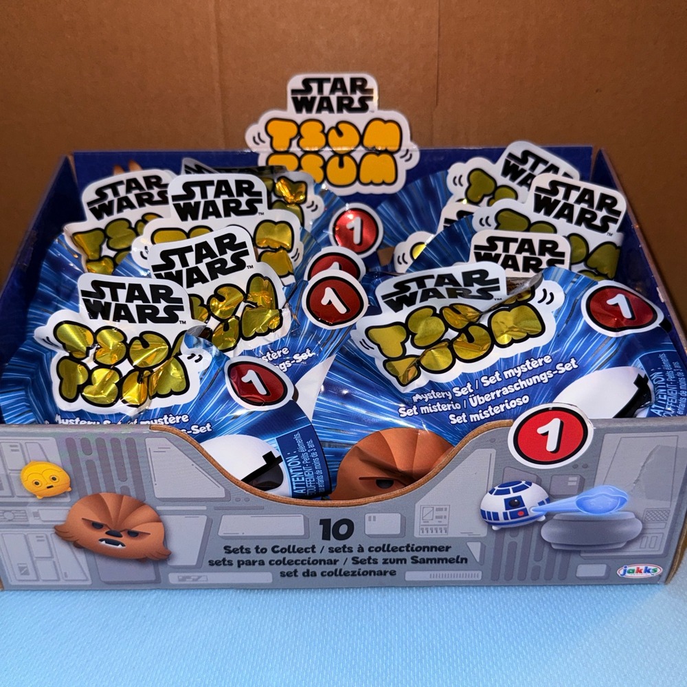Jakks Star Wars Tsum Tsum Set of 12 NEW SEALED Series 1 Mystery Blind Bags